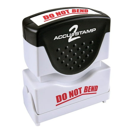 UPC: 0039956356336 | Accu-Stamp 2 – Stamp – pre-inked – red – stock text – do not bend – 0.5 in x 1.63 in