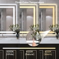 thumbnail image 2 of 48 in. W. x 32 in. H Rectangular Frameless Anti-Fog LED Lighted Dimmable Wall Mounted Bathroom Vanity Mirror, 2 of 15
