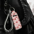 thumbnail image 3 of Yuyamidu Red Mushroom Chapstick Holder for Car Reuseable Daisy Sleeve Chapstick Pouch for Women Soft Elastic Lipstick Key Chain Holder Makeup Storage Organizer, 3 of 6