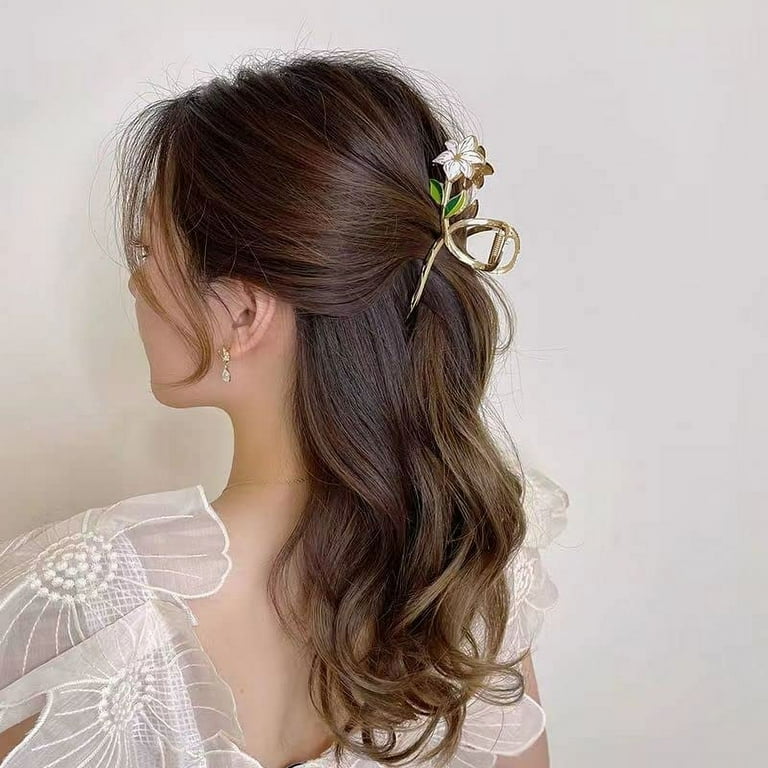 Ins Style Delicate Flowers Hair Claws Rose Flower Hair Clip Daisy