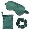 thumbnail image 5 of Juego de 3 antifaces de seda para viajes en casa, antifaz para dormir y bolsa de almacenamiento con cuerda para el pelo., 5 of 5