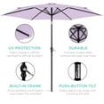 thumbnail image 6 of Best Choice Products 10ft Outdoor Steel Market Patio Umbrella w/ Crank, Tilt Push Button, 6 Ribs - Lavender, 6 of 8