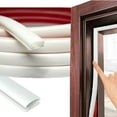 thumbnail image 3 of LEFU Weather Stripping Door Seal 19.7 Feet Silicone Rubber Strip for Soundproofing, Gap Filling, Temperature Control, Dust Prevention, Home Improvement (White), 3 of 10