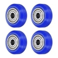 thumbnail image 1 of 4Pcs 3D Printer Wheel with 625ZZ Linear Bearing, 3D Printer Pom Roller Plastic Pulley Wheel for 8D Printer, Blue, 1 of 5