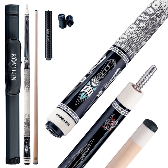 KONLLEN Pool Cue Stick with 11.5mm Tip Canadian Maple  Professional Billiard Cue Set