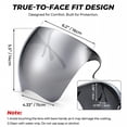 thumbnail image 2 of Full Cover Face Visor Protective, Tinted Full Face Shield Sun Protection,Anti-Fog & Anti-Glare Lightweight Futuristic Face Guard for Cycling, Gardening, Woodworking & Holiday Cosplay ﻿, 2 of 10