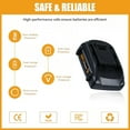 thumbnail image 3 of 20V Replacement Battery for Worx 4.0Ah Lithium Compatible with WA3520 WA3525 WG151s WG540s 20V Lithium Power Tools, 3 of 7
