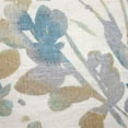thumbnail image 2 of Pillow Decor Linen Leaf Marine Throw Pillow 20x20 Soft Blue Gold Design, 2 of 2