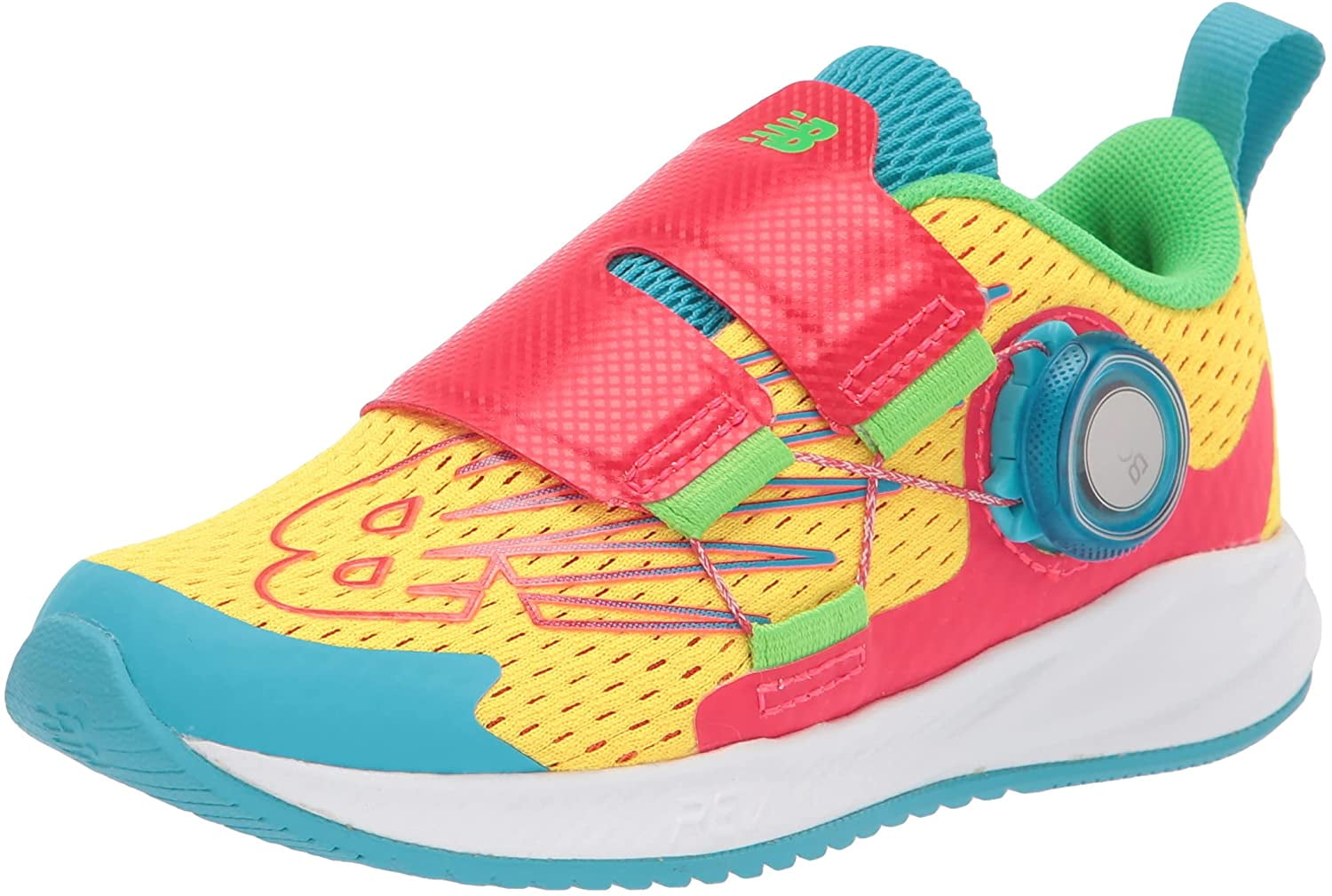 New Balance Kids FuelCore Reveal V3 Boa Running Shoe Big Kid 8-12 Years Big Atomic Yellow/Energy Red/Bayside - Walmart.com