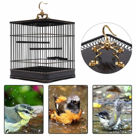 CNCEST Bird Wooden Cage House Pet Budgie Toy Canary Parakeet Aviary Home