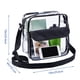 thumbnail image 3 of Xihbxyly Bolso Bandolera Transparente, Diseño Transparente Aprobado para Estadios, Material de Pvc Duradero, Bandolera Versátil, Ideal para Deportes, Conciertos y Aeropuertos, 25 X 25 X 10 Cm., 3 of 7