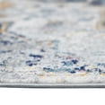 thumbnail image 5 of Luxee Designs Montana 2x3 Area Rug, Durable Low - Pile Medallion Pattern Indoor Rugs for Living Room, Bedroom, Kitchen, Office, High Traffic Area - Gray/Blue, 5 of 10