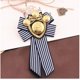 thumbnail image 5 of 2 uds broche preatado pajarita de tela temática náutica hombres mujeres escuela británica niñas Pin con distintivo Clip, 5 of 5