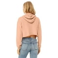 thumbnail image 2 of Ladies' Cropped Fleece Hoodie - PEACH - L, 2 of 3