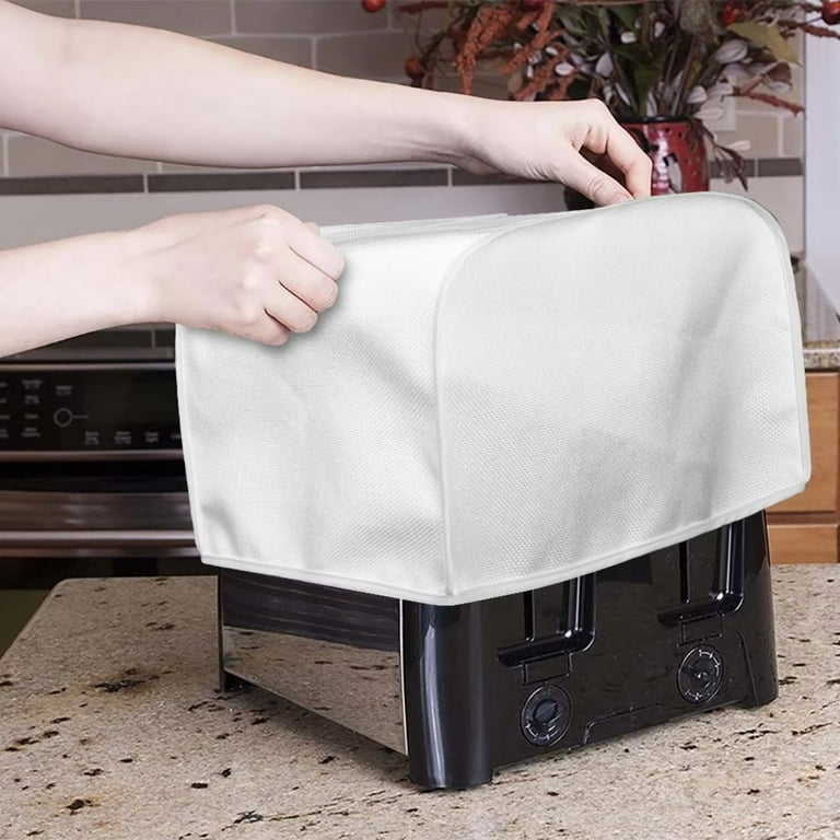 FKELYI Cock Pattern Toaster Cover Durable 4 Slice Kitchen Appliance Covers  Wide Slot Lightweight Bread Maker Dust Cover Oil-Proof & Anti Fingerprint