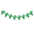 thumbnail image 4 of TAILTOSS 1Set Fabric Cactus Banner Garland Green Nonwoven Decoration Wedding Party Ornaments 11.8Inch, 4 of 7