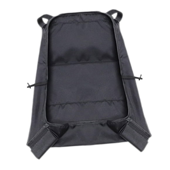 Cesta de tela Oxford para cochecito, cesta de almacenamiento debajo del cochecito, bolsa organizadora colgante, organizador de accesorios de red para Negro