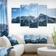 thumbnail image 1 of Winter Mountains with Sun Flare - Landscape Canvas Art Print, 1 of 3