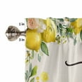 thumbnail image 4 of Lemon Farmhouse Valances for Windows Farmhouse Kitchen Curtains Valances Rod Pocket Valance Curtains for Kitchen Windows Summer Fruit Botanical Beige Burlap Window Valances for Bathroom 54"x18", 4 of 6