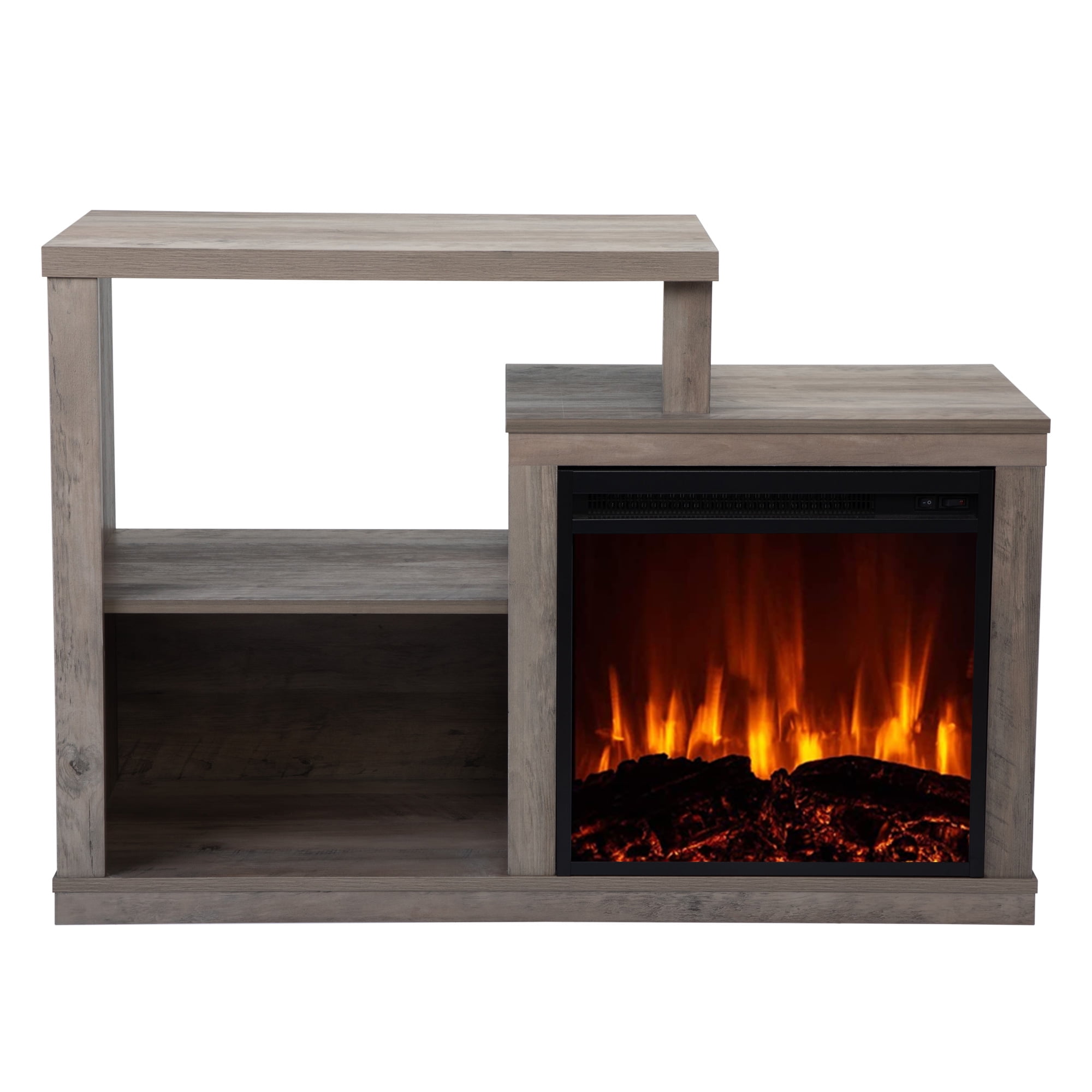 Lowestbest Classic Fireplace TV Stand, TV Cabinet Farmhouse Media Console Cabinet Suitable for Up to 41 Inches, Taupe Lowestbest Classic Fireplace TV Stand, TV Cabinet Farmhouse Media Console Cabinet Suitable for Up to 41 Inches, Taupe