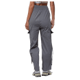 thumbnail image 3 of Women's Parachute Cargo Pants - Stretchy Baggy Quick Dry Hiking Joggers Y2K, Gray Large/X-Large, 3 of 4