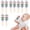 9PCS, variant on Colorful Wooden Hand Rattles Musical Instrument Toys for Kids,Christmas Party Favor with Jingling Balls Early Education Gift,2PCS