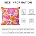 thumbnail image 6 of HENGT Pink Hibiscus Flower Throw Pillow Covers  Spring Decorative Pillow Cover Soft Pillow Case Modern Home Decor for Couch Sofa Bed 2pcs, 6 of 6