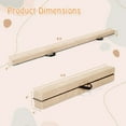 thumbnail image 3 of Costway 8 FT Folding Gymnastic Beam with Anti-slip Base Pine Wood Frame Carrying Handle Beige, 3 of 10