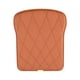 thumbnail image 2 of Cojín universal para asiento de coche | Cuero suave transpirable, impermeable y fondo antideslizante | Diseño perforado, acolchado de espuma | 17,7"x15" | Marrón/Naranja/Beige | Encaja con la, 2 of 7