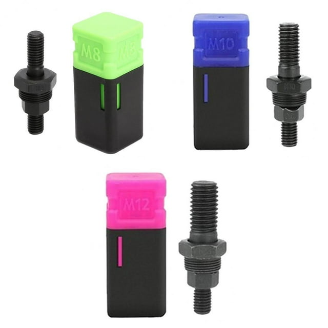 Almencla 3 Pcs Kit de Réglage de Rivets et Écrous en Acier Métrique M8 M10 Outils