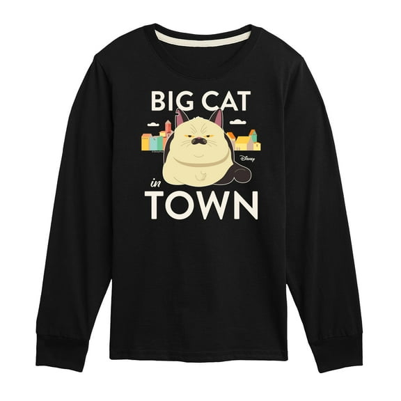 Luca - Big Cat In Town  - Toddler And Youth Long Sleeve Graphic T-Shirt