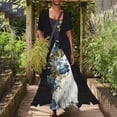 thumbnail image 1 of zanvins Ensembles pour Femmes 2024 Robe d'Été Décontractée à Manches Courtes Col Rond en Chiffon, 1 of 8