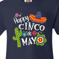 thumbnail image 4 of Inktastic Happy Cinco De Mayo- Sombrero, Cactus, Flowers Youth T-Shirt, 4 of 5