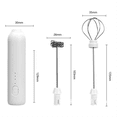 thumbnail image 3 of Milk Blender Mini Food Whisk Portable Blender Home Electric Milk Frother USB Rechargeable Handheld Blending Tool,1 x Blender 1 x Reed stick 1 x Lantern stick 1 x Charging cable, 3 of 6