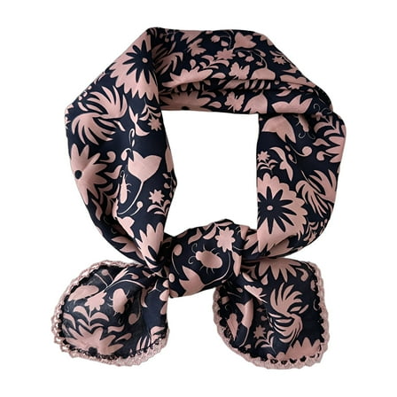 TELOLY Bandanas for Women,Decorative Scarf Blue Bandana,Suitable for Spring and Summer Bag Scarf,Navy