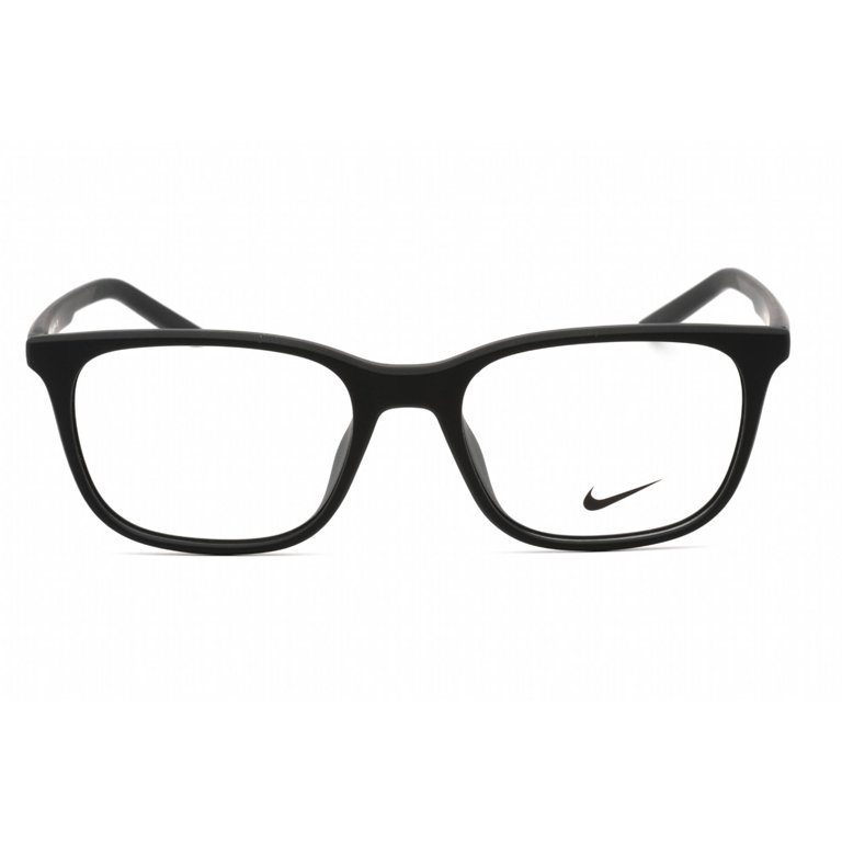 Nike 7255 001 Eyeglasses Women's Matte Black Full Rim Rectangle