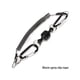 thumbnail image 4 of Eigraketly Clips de pesca, soporte de red con cordón de bobina, multiusos, para acampar al aire libre, escalada, mosquetón, aparejos de pesca, llavero, Ropa Deportiva, Zapatos Negro Eigraketly OD028698-01, 4 of 6