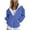 Blue coats for women, variant on clear 50% off Usmixi Sweatshirt Coats for Women Womens Hooded Coats Long Sleeve Loose Winter Lightweight Sweatshirt Jackets Fashion Gradient Print Drawstring Full Zip Outwear with Pocket Clearance