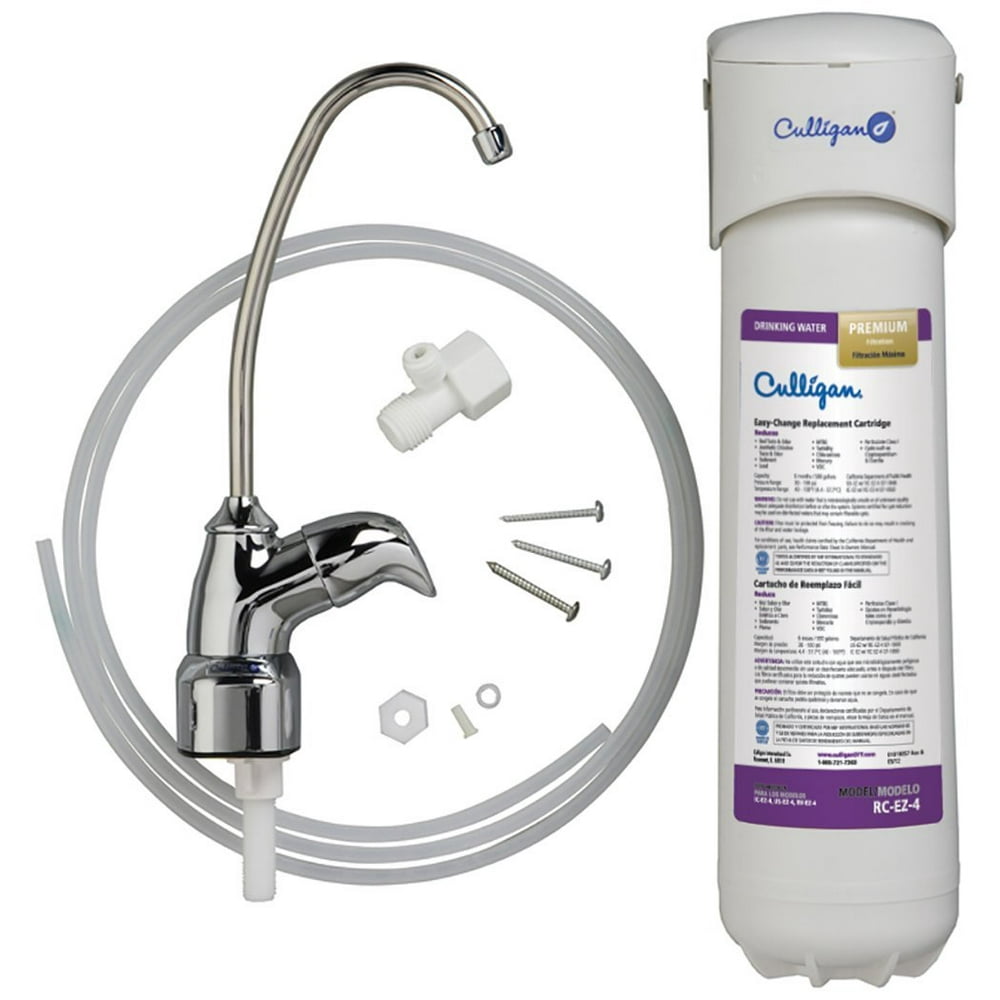 Culligan US EzChange Water Filters, Under sink Kit, Lewvel 4, Single