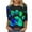 Multicolor Plus Size Blouse for Women_u, variant on CYMMPU Flower Printed Crew Neck Blouses for Women Dressy Casual Spring Tops T-Shirts Fall Trendy Shirts 3/4 Sleeve Loose Fit Lightweight Basic Tees Multicolor M