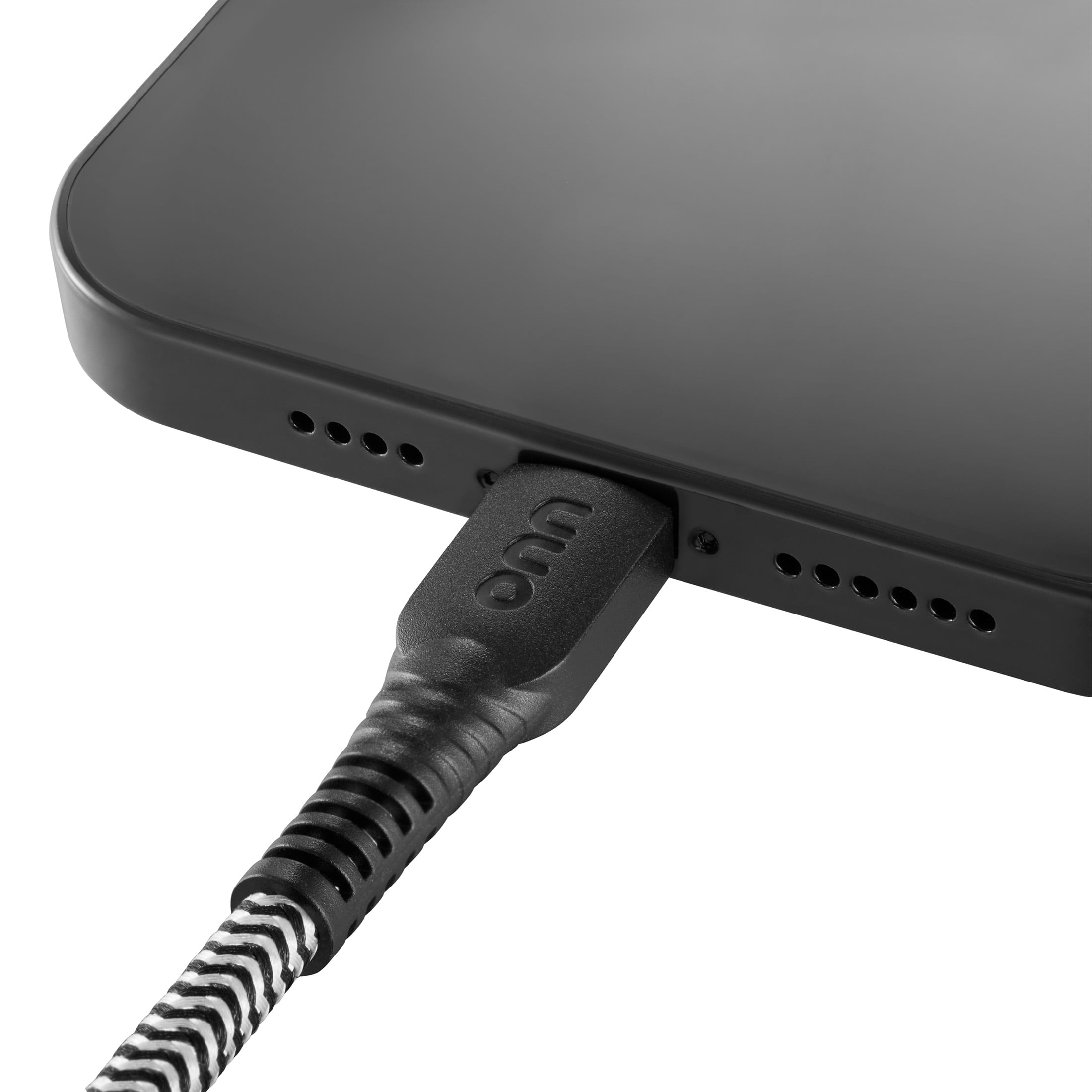 (2 pack) onn 6ft Lightning to USB-C Braided Charging Cable, Fast Charging, MFI Certified, Black - Compatible with iPhone 14/13/12/11/X/XR/XS/8/7/6/5, iPad, Airpods and more
