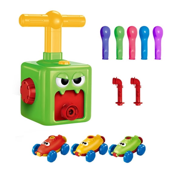 LEEYNEER Pump Car Electric Toys Cars Kids Ballon Launcher Movie Big Balloons Zone Bumper