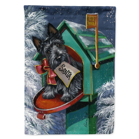 Carolines Treasures PPP3178GF 11 x 0.01 x 15 in. Scottie Christmas Letter to Santa Garden Flag