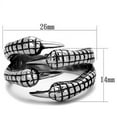 thumbnail image 2 of High polished (no plating) Stainless Steel Ring with No Stone for Women Animals Theme No Stone Stone Color Style TK1881 Size 8, 2 of 4
