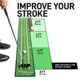 Perfect Practice Putting Mat Compact Edition, 8', Crystal Velvet ...