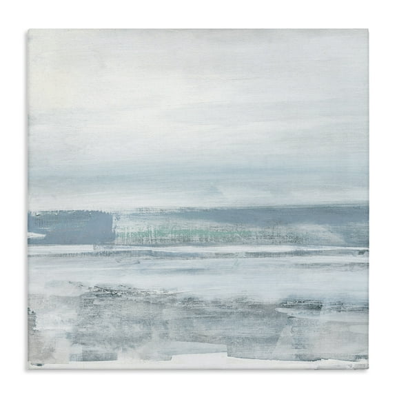 Stupell Industries Stormy Blue Grey Ocean Abstract Painting Gallery Wrapped Canvas Art Print Wall Art, 17 x 17