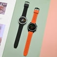 thumbnail image 6 of Fluororubber Watch Band,22mm Quick Release Watch Strap for Men and Women,Black with Black Buckle, 6 of 7