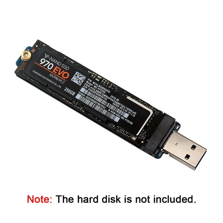 M.2 NVME to USB 3.0 Adapter M2 NGFF PCIE SSD Adapter Portable Hard Drive & Play - Walmart.com