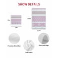thumbnail image 7 of Farm Fruits Kitchen Dish Towels for Drying Dishes Set of 2, Watermelon Lemons Peach Pink Grey Striped Waffle Weave Microfiber Hand Tea Bathroom Towels Quick Dry & Absorbent Towel 15.7x23.6, 7 of 7
