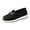 Black, variant on Willtoo Loafers For Women Slip‑On Chunky Platform Casual Flats Lightweight Non‑Slip Walking Shoes for Daily Wear